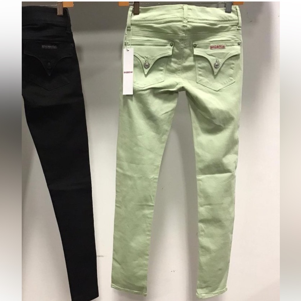 Nwt Hudson Nicole Jean Green Pistachio Skinny Slim Denim Pant Stretch Jegging 25